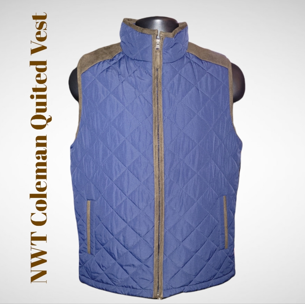 NWT Coleman Quited Vest Sz S